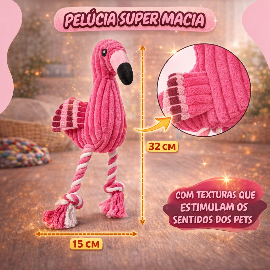 Pelúcia Flamingo com Som - vista 2