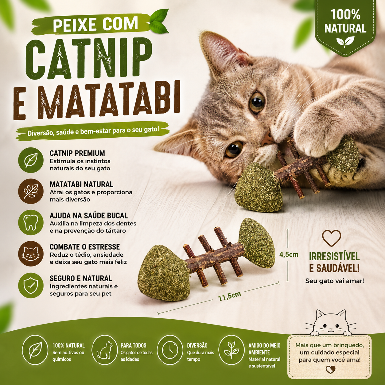 Peixe Interativo Catnip - vista 2
