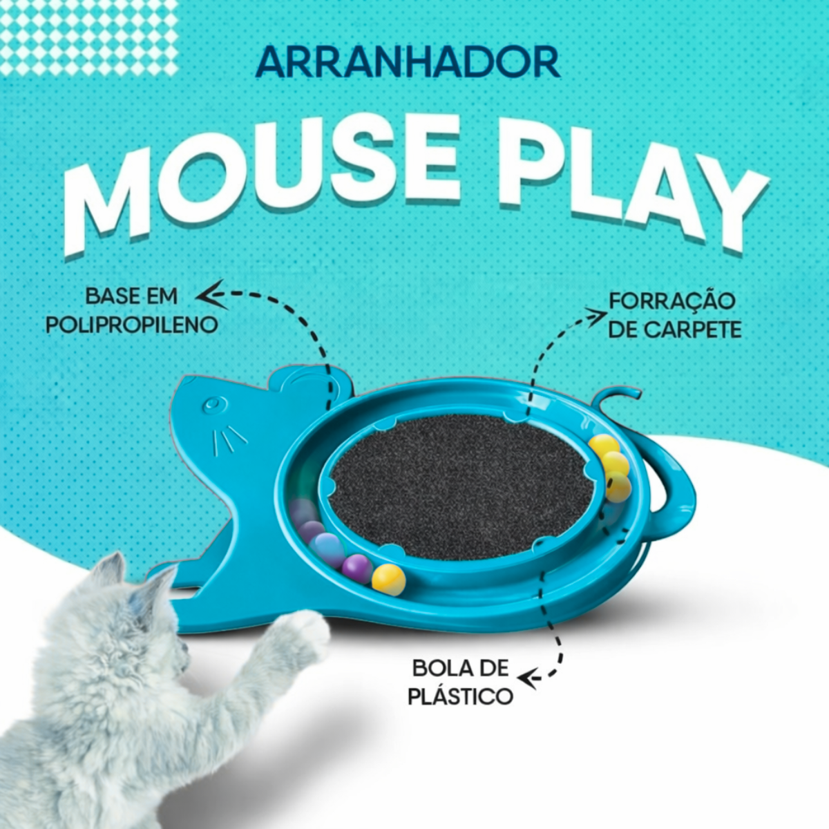 Arranhador Gato Mouse Play Interativo - vista 4