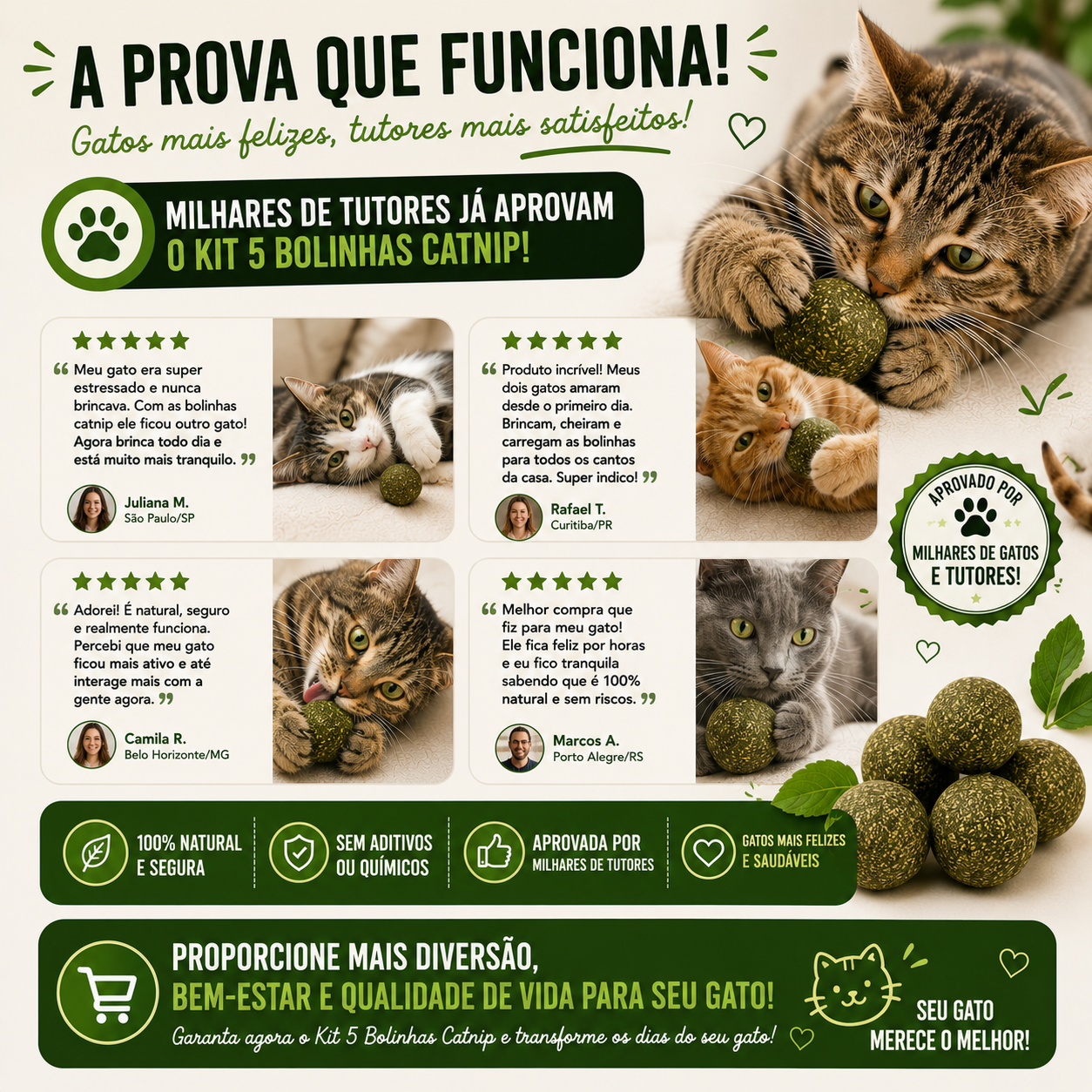 Kit 5 Bolinhas Catnip - vista 8
